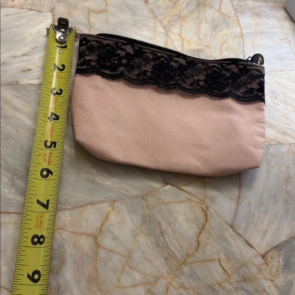 Elegant Lace Trimmed Clutch in Pink